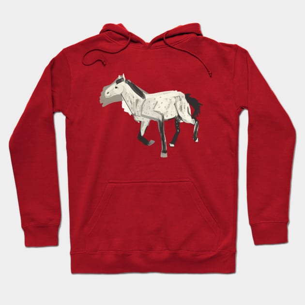 White horse Hoodie by belettelepink